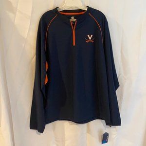 Virginia Cavaliers pullover 1/4 zip windbreaker jacket men’s New